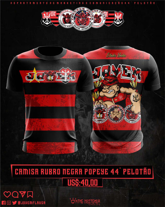 Camiseta Popeye 44º Pelotão - Original Jovem Fla USA